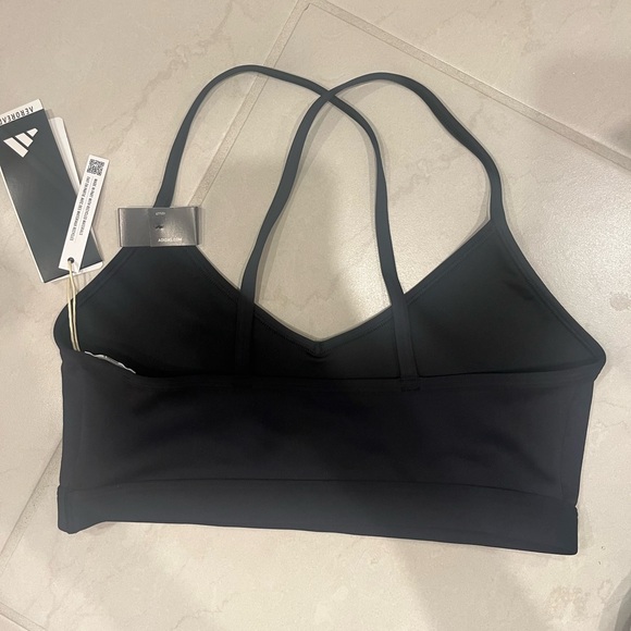 Adidas Women's Light Support Training Bra size M black color - Picture 2 of 4